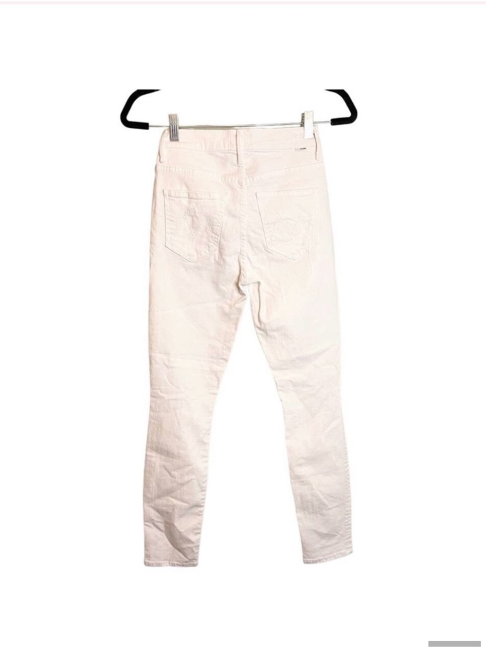 MOTHER Jeans Womens 25 White Denim The Stunner Ankle High Rise Skinny Button Fly - Picture 2 of 9